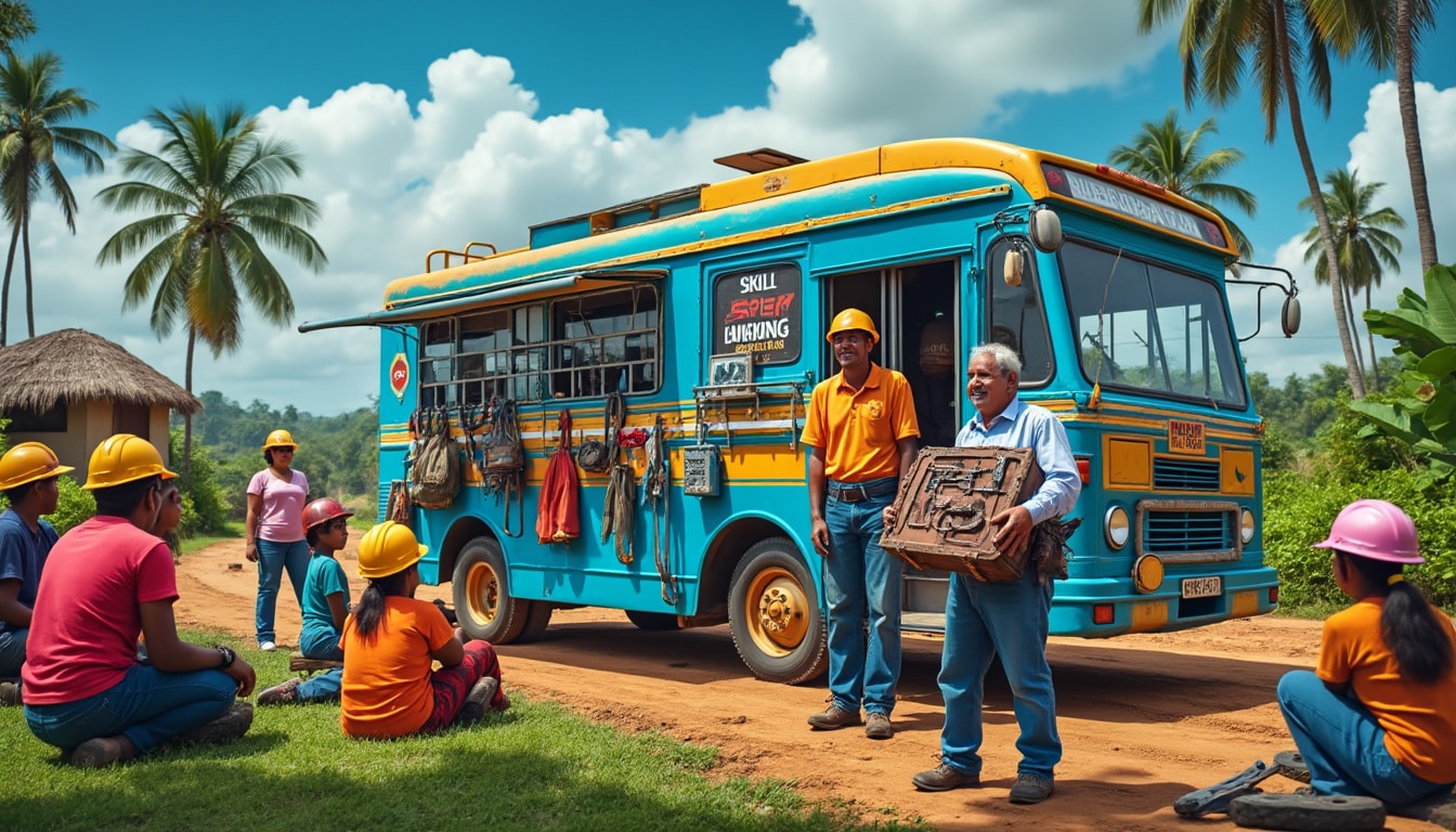 découvrez l'initiative innovante 'skill-on-wheels' de goa, qui investit 2 crores de roupies pour promouvoir la sécurité industrielle dans les zones rurales. ce projet vise à améliorer les compétences et assurer un environnement de travail sécurisé pour les communautés locales.