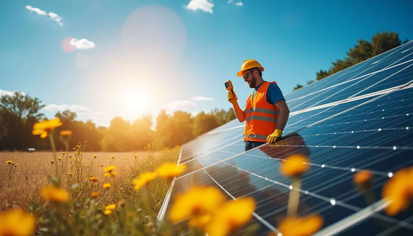 Illustration: Comprendre la chute du rendement de la production solaire en été