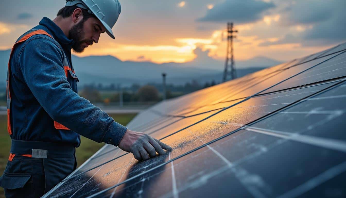 Illustration: Comprendre la production solaire et la baisse d’efficacité liée à la poussière