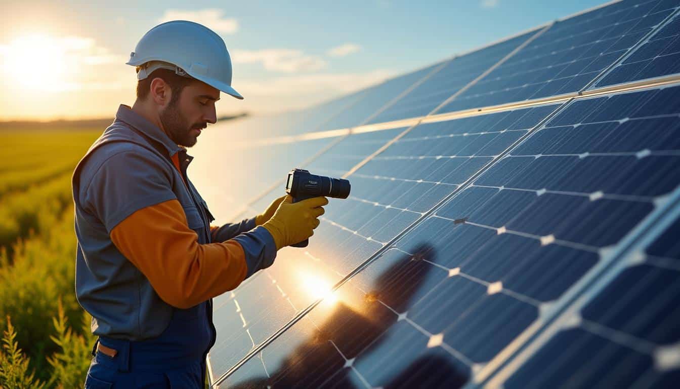 Production solaire avec inspection thermographique automatisée : optimiser la performance