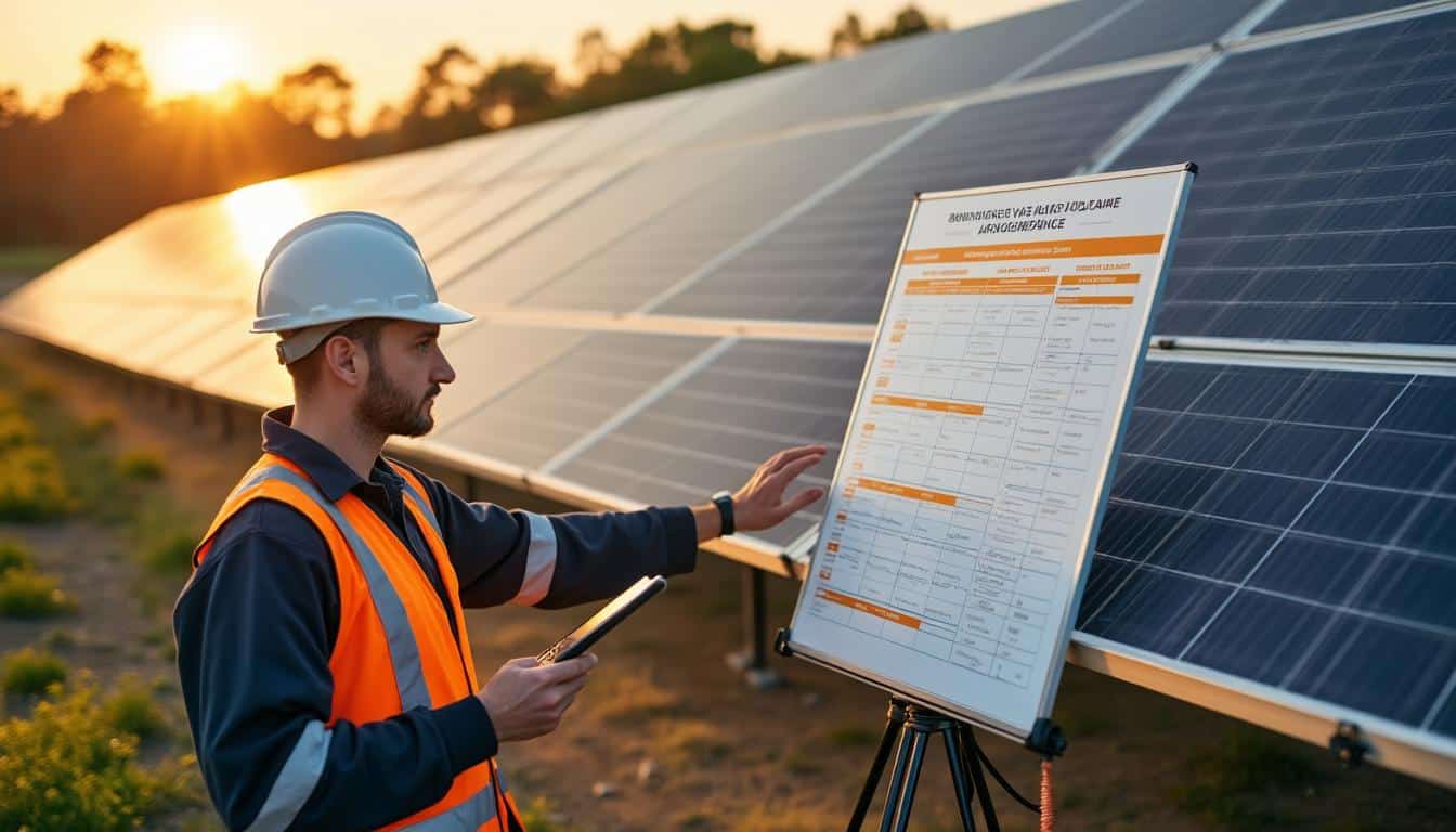 Illustration: Comment mettre en place un calendrier de maintenance préventive pour la production solaire