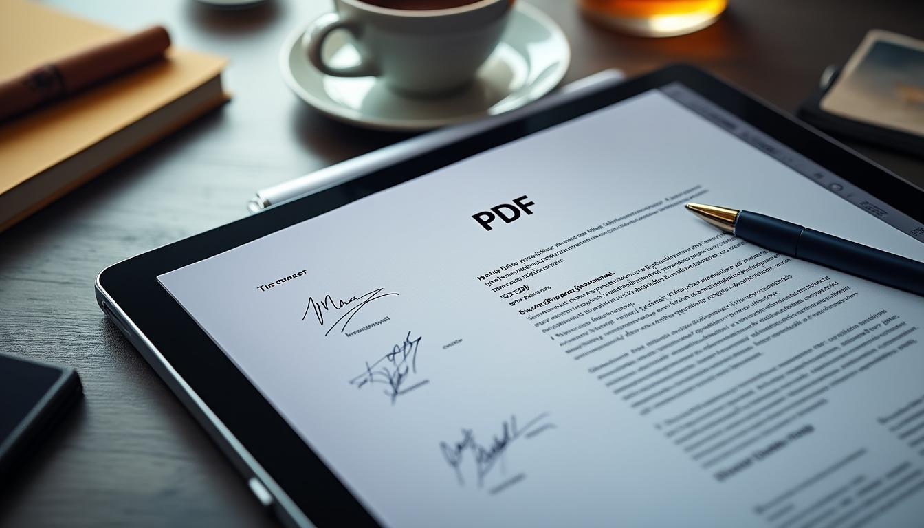 Image mise en avant pour Processus digitalisés : les avantages de signer un PDF en ligne