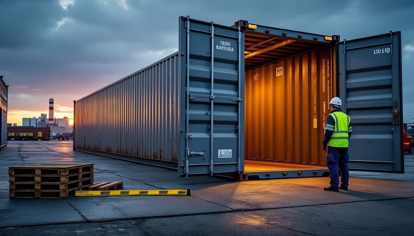 Illustration: Comprendre les dimensions et caractéristiques physiques d’un conteneur de 40 pieds
