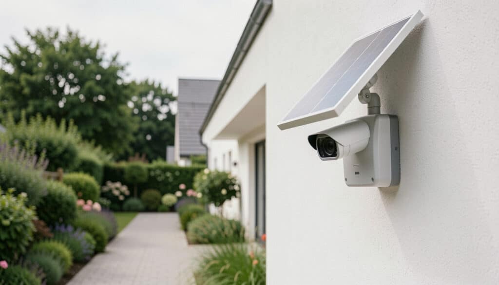 Caméra de surveillance solaire pour l’extérieur