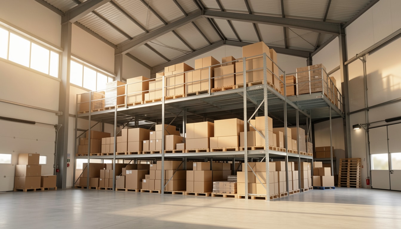 Illustration - Pourquoi une plateforme de stockage permet de gagner de la place sans agrandir le bâtiment ?